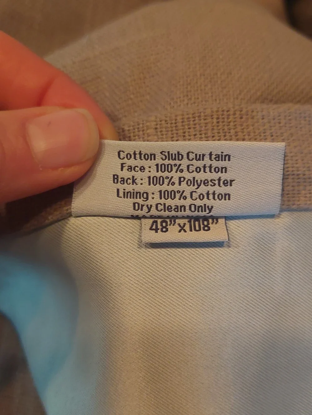 NWOT! Quince Cotton Slub Gray Darkening Curtains Set Of 2 Panels! 48